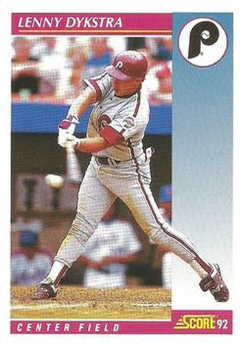 #560 Lenny Dykstra - Philadelphia Phillies - 1992 Score Baseball