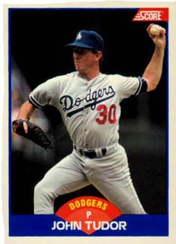 #560 John Tudor - Los Angeles Dodgers - 1989 Score Baseball