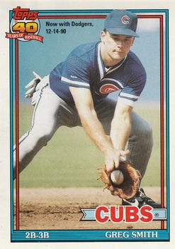 #560 Greg Smith - Los Angeles Dodgers - 1991 O-Pee-Chee Baseball