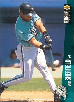 #560 Gary Sheffield - Florida Marlins - 1996 Collector's Choice Baseball