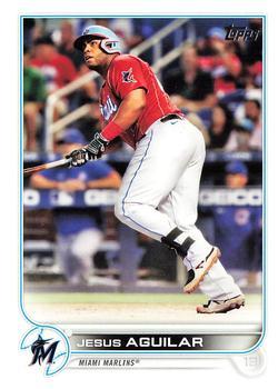 #560 Jesus Aguilar - Miami Marlins - 2022 Topps Baseball