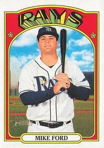 #560 Mike Ford - Tampa Bay Rays - 2021 Topps Heritage Baseball