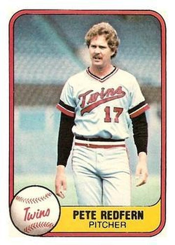 #560 Pete Redfern - Minnesota Twins - 1981 Fleer Baseball
