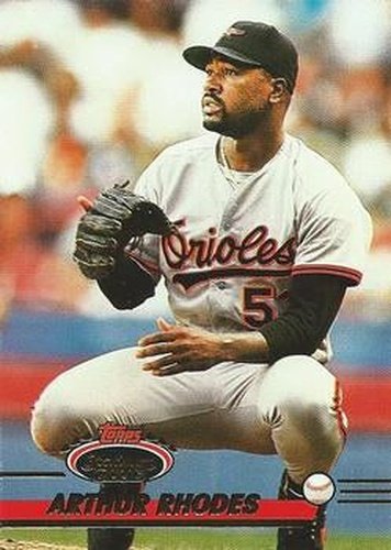 #560 Arthur Rhodes - Baltimore Orioles - 1993 Stadium Club Baseball