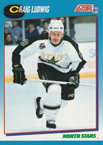 #561 Craig Ludwig - Minnesota North Stars - 1991-92 Score Canadian Bilingual Hockey