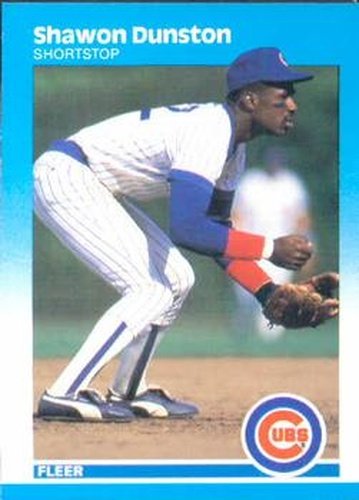 #561 Shawon Dunston - Chicago Cubs - 1987 Fleer Baseball