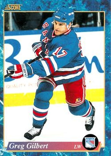#561 Greg Gilbert - New York Rangers - 1993-94 Score Canadian Hockey