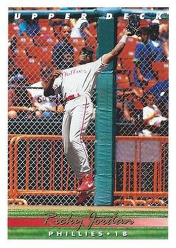 #561 Ricky Jordan - Philadelphia Phillies - 1993 Upper Deck Baseball