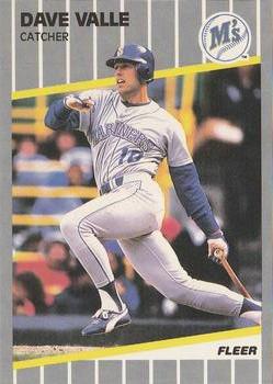 #561 Dave Valle - Seattle Mariners - 1989 Fleer Baseball