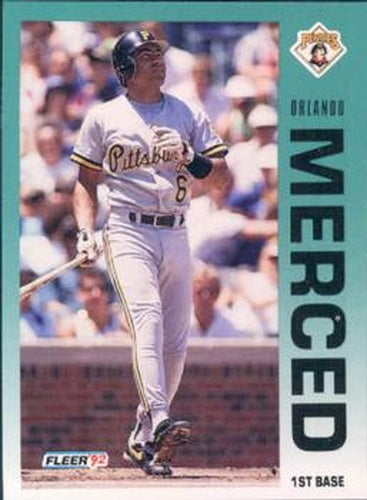 #561 Orlando Merced - Pittsburgh Pirates - 1992 Fleer Baseball