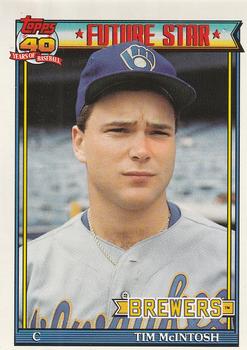 #561 Tim McIntosh - Milwaukee Brewers - 1991 O-Pee-Chee Baseball