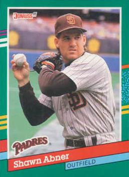 #561 Shawn Abner - San Diego Padres - 1991 Donruss Baseball