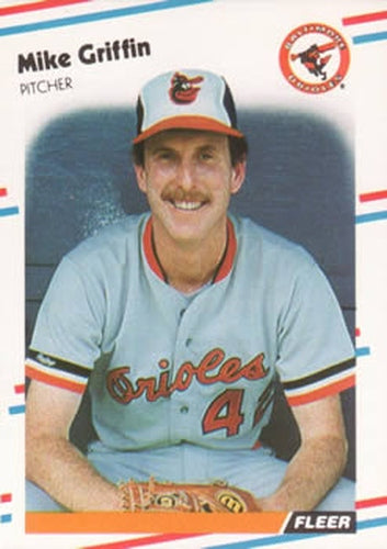 #561 Mike Griffin - Baltimore Orioles - 1988 Fleer Baseball