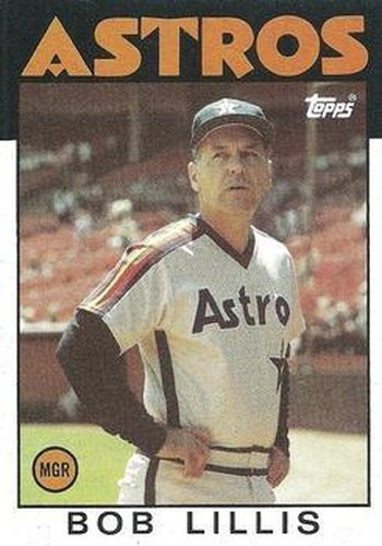 #561 Bob Lillis - Houston Astros - 1986 Topps Baseball