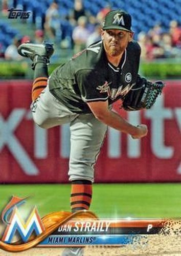 #561 Dan Straily - Miami Marlins - 2018 Topps Baseball