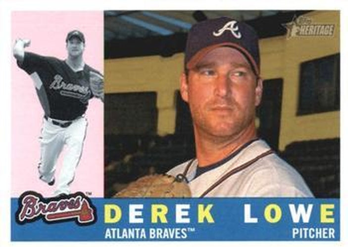 #561 Derek Lowe - Atlanta Braves - 2009 Topps Heritage Baseball