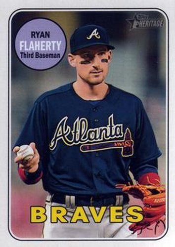 #561 Ryan Flaherty - Atlanta Braves - 2018 Topps Heritage Baseball