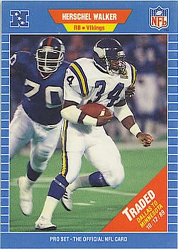 #561 Herschel Walker - Minnesota Vikings - 1989 Pro Set Football