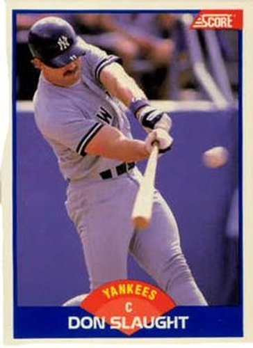 #561 Don Slaught - New York Yankees - 1989 Score Baseball
