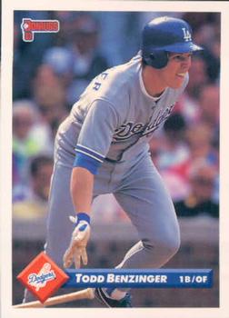 #562 Todd Benzinger - Los Angeles Dodgers - 1993 Donruss Baseball