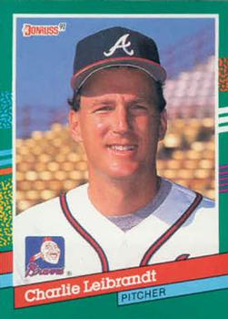 #562 Charlie Leibrandt - Atlanta Braves - 1991 Donruss Baseball