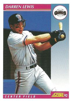 #562 Darren Lewis - San Francisco Giants - 1992 Score Baseball