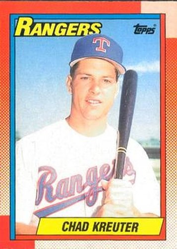 #562 Chad Kreuter - Texas Rangers - 1990 O-Pee-Chee Baseball