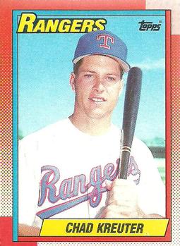 #562 Chad Kreuter - Texas Rangers - 1990 Topps Baseball