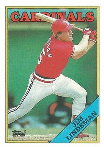 #562 Jim Lindeman - St. Louis Cardinals - 1988 Topps Baseball
