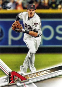#562 Nick Ahmed - Arizona Diamondbacks - 2017 Topps Baseball