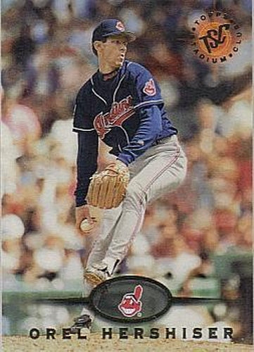 #562 Orel Hershiser - Cleveland Indians - 1995 Stadium Club Baseball