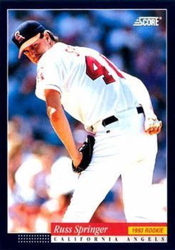 #562 Russ Springer - California Angels -1994 Score Baseball