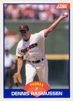 #562 Dennis Rasmussen - San Diego Padres - 1989 Score Baseball