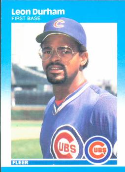 #562 Leon Durham - Chicago Cubs - 1987 Fleer Baseball