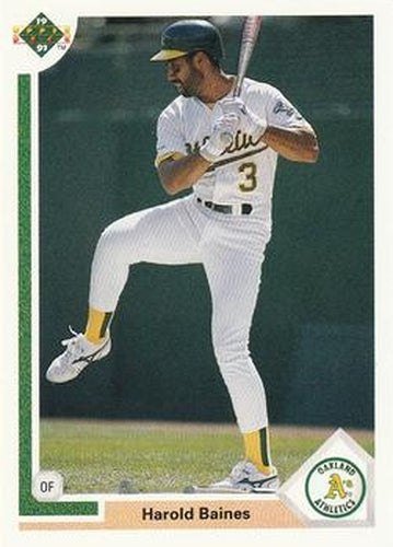 #562 Harold Baines - Oakland Athletics - 1991 Upper Deck Baseball