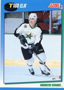 #563 Todd Elik - Minnesota North Stars - 1991-92 Score Canadian Hockey