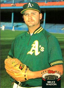 #563 Bruce Walton - Oakland Athletics - 1992 Stadium Club Baseball