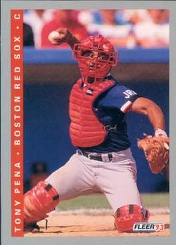 #563 Tony Pena - Boston Red Sox - 1993 Fleer Baseball