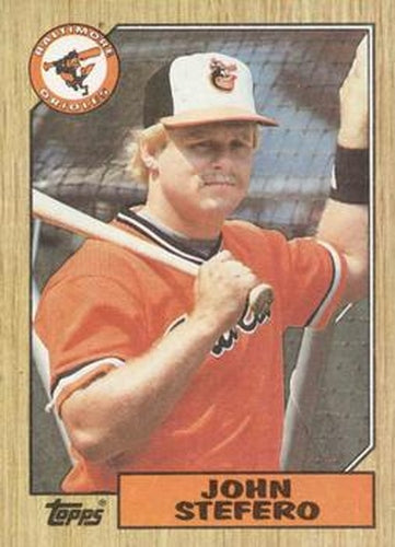 #563 John Stefero - Baltimore Orioles - 1987 Topps Baseball