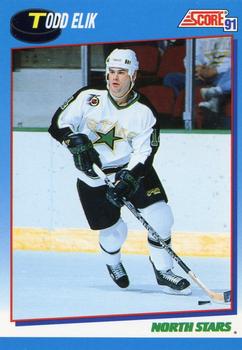 #563 Todd Elik - Minnesota North Stars - 1991-92 Score Canadian Bilingual Hockey