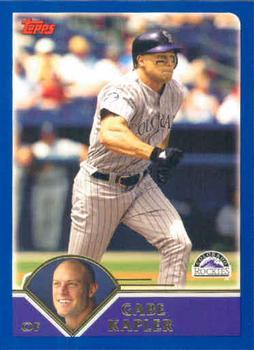 #563 Gabe Kapler - Colorado Rockies - 2003 Topps Baseball