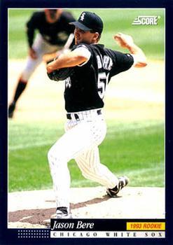 #563 Jason Bere - Chicago White Sox -1994 Score Baseball