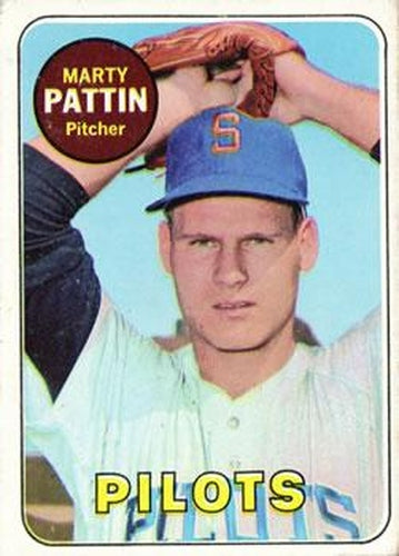 #563 Marty Pattin - Seattle Pilots - 1969 Topps Baseball