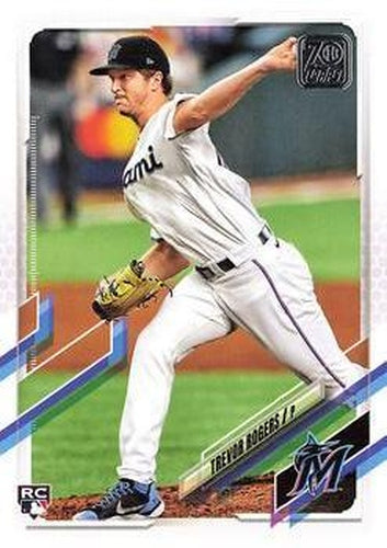 #563 Trevor Rogers - Miami Marlins - 2021 Topps Baseball