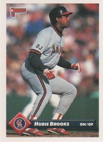 #563 Hubie Brooks - California Angels - 1993 Donruss Baseball