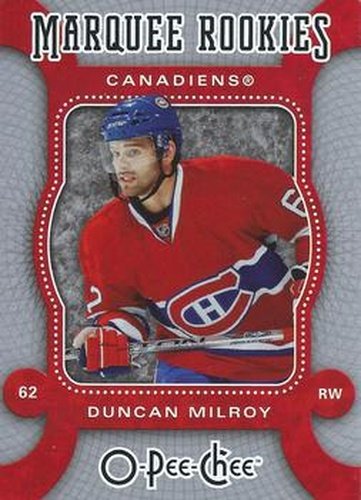 #563 Duncan Milroy - Montreal Canadiens - 2007-08 O-Pee-Chee Hockey