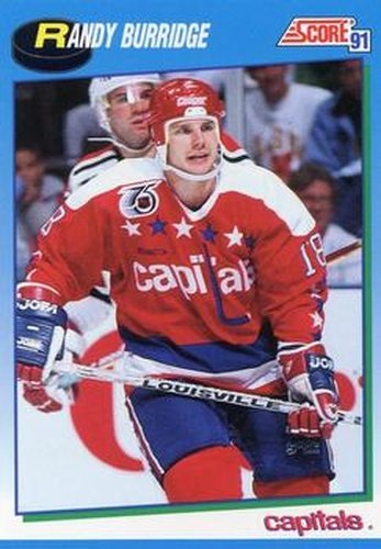 #564 Randy Burridge - Washington Capitals - 1991-92 Score Canadian Hockey