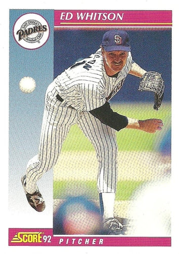 #564 Ed Whitson - San Diego Padres - 1992 Score Baseball
