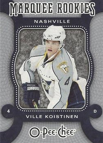 #564 Ville Koistinen - Nashville Predators - 2007-08 O-Pee-Chee Hockey