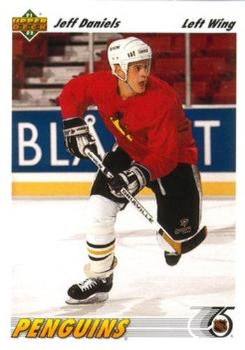 #564 Jeff Daniels - Pittsburgh Penguins - 1991-92 Upper Deck Hockey